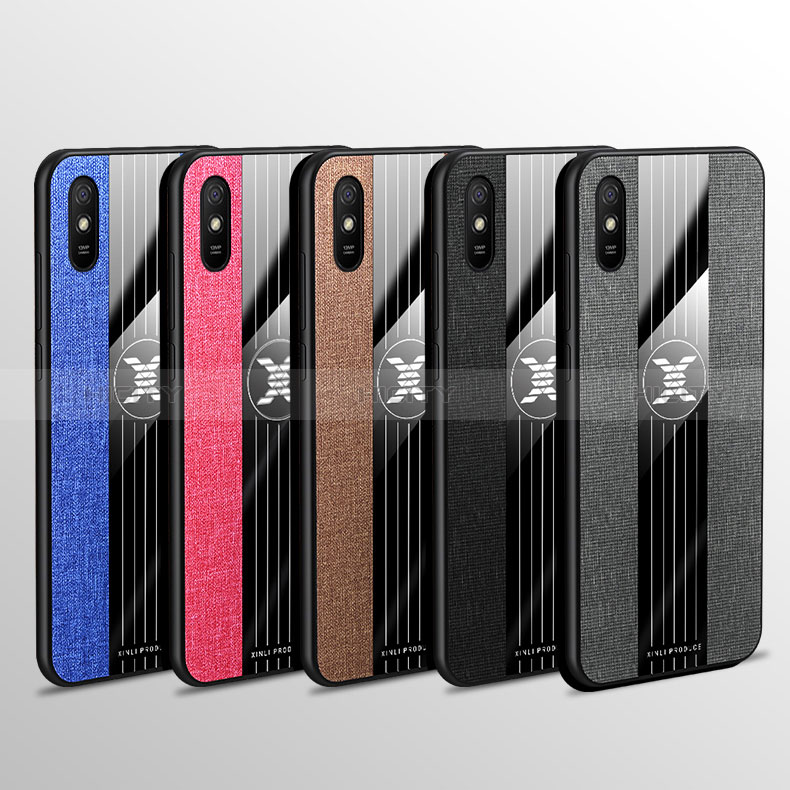 Custodia Silicone Ultra Sottile Morbida Cover con Magnetico Anello Supporto X01L per Xiaomi Redmi 9A