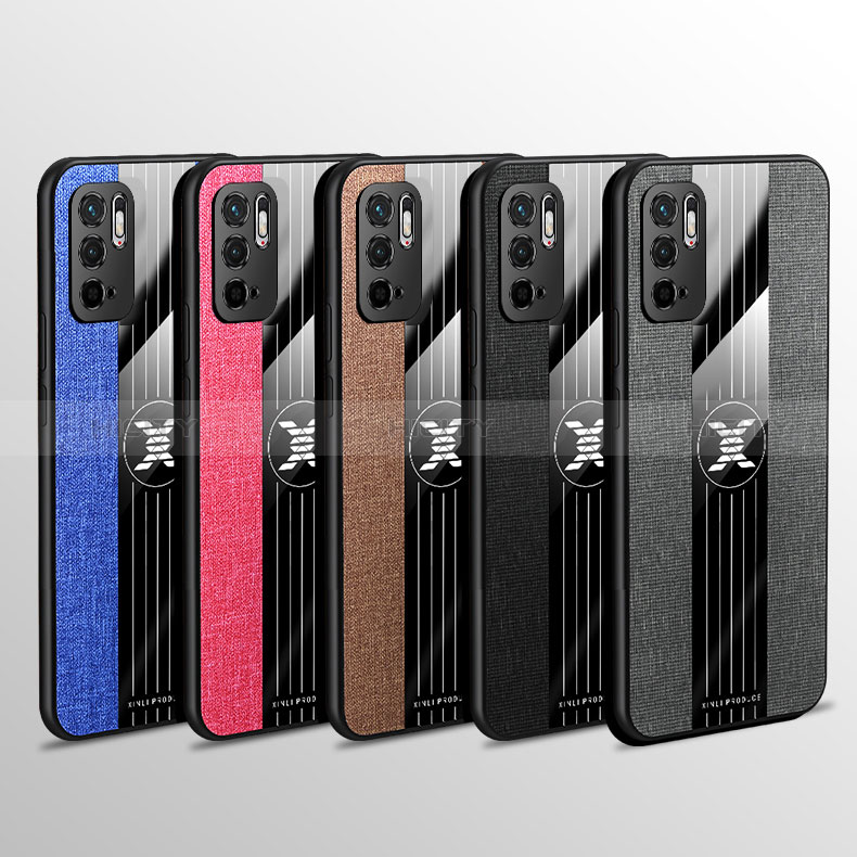 Custodia Silicone Ultra Sottile Morbida Cover con Magnetico Anello Supporto X01L per Xiaomi Redmi Note 10T 5G