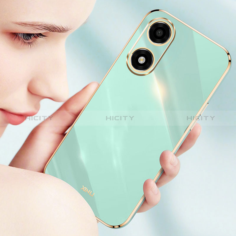 Custodia Silicone Ultra Sottile Morbida Cover con Magnetico Anello Supporto X03L per Oppo A2x 5G