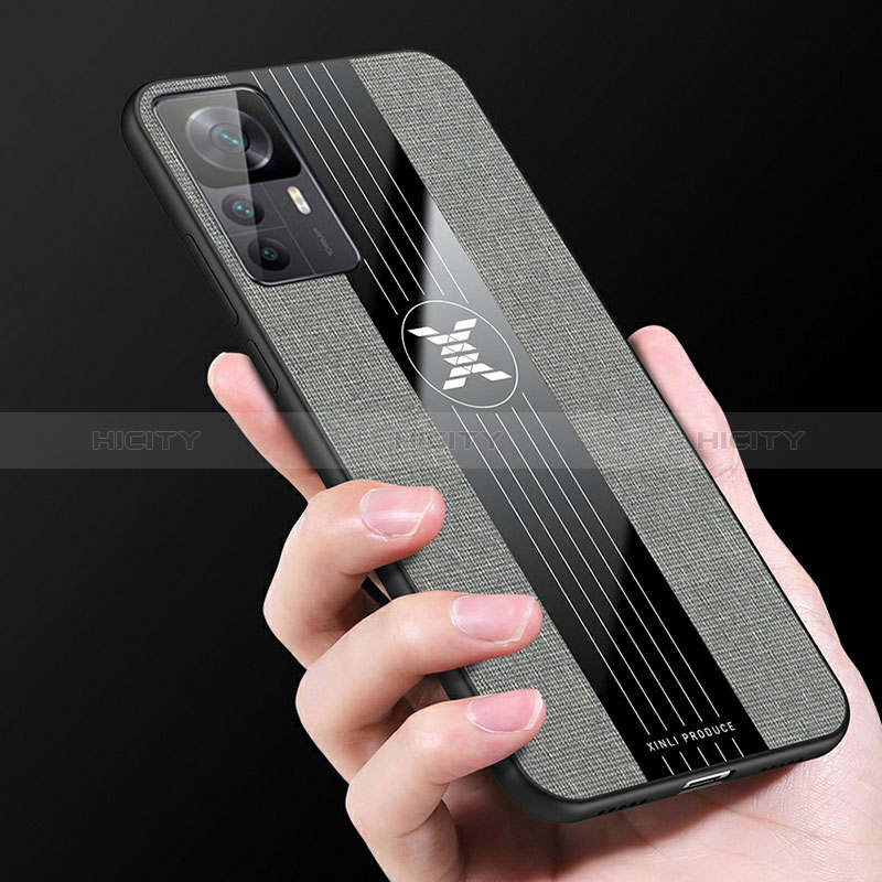 Custodia Silicone Ultra Sottile Morbida Cover con Magnetico Anello Supporto X03L per Xiaomi Mi 12T 5G