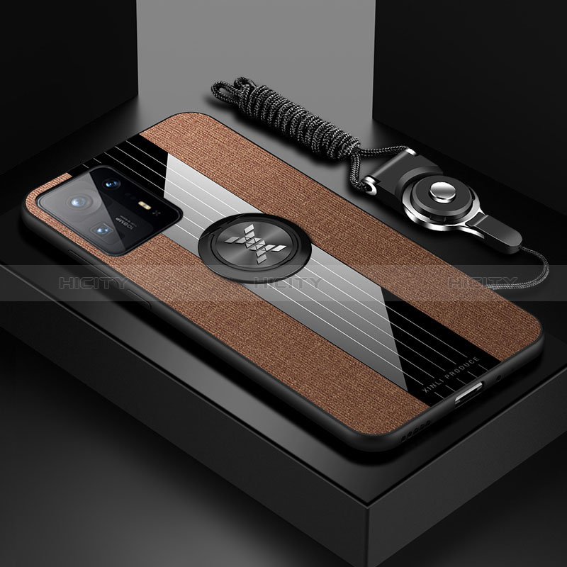 Custodia Silicone Ultra Sottile Morbida Cover con Magnetico Anello Supporto X03L per Xiaomi Mi Mix 4 5G