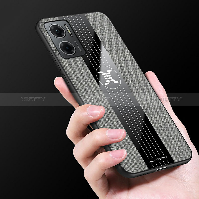 Custodia Silicone Ultra Sottile Morbida Cover con Magnetico Anello Supporto X03L per Xiaomi Redmi 10 5G