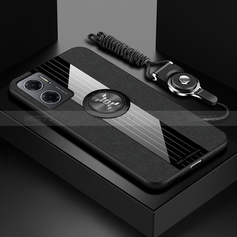 Custodia Silicone Ultra Sottile Morbida Cover con Magnetico Anello Supporto X03L per Xiaomi Redmi 10 Prime Plus 5G