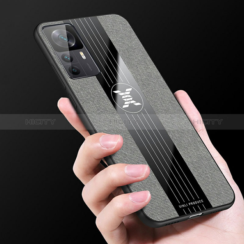 Custodia Silicone Ultra Sottile Morbida Cover con Magnetico Anello Supporto X03L per Xiaomi Redmi K50 Ultra 5G