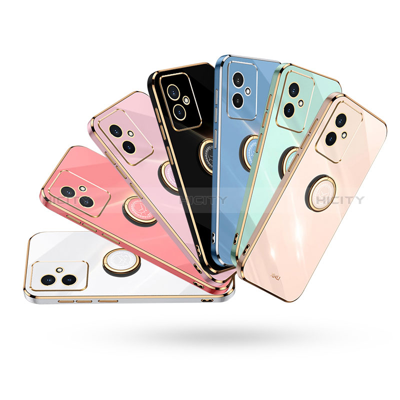 Custodia Silicone Ultra Sottile Morbida Cover con Magnetico Anello Supporto XL1 per Huawei Honor 100 5G