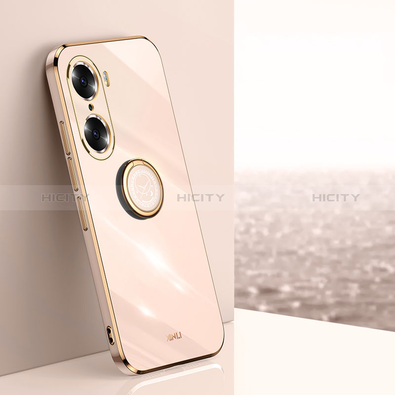 Custodia Silicone Ultra Sottile Morbida Cover con Magnetico Anello Supporto XL1 per Huawei Honor 60 Pro 5G