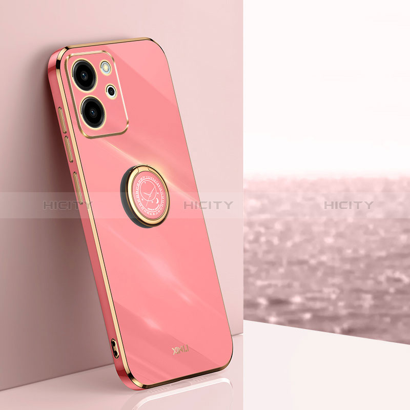 Custodia Silicone Ultra Sottile Morbida Cover con Magnetico Anello Supporto XL1 per Huawei Honor 80 SE 5G