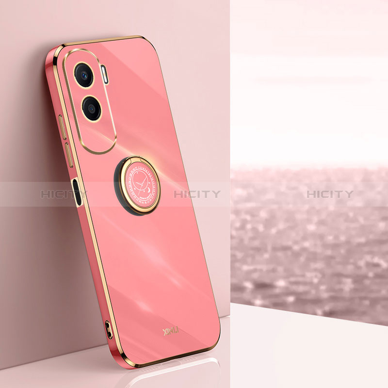 Custodia Silicone Ultra Sottile Morbida Cover con Magnetico Anello Supporto XL1 per Huawei Honor X50i 5G