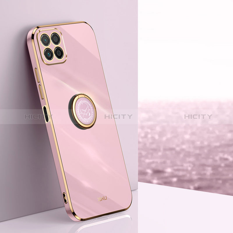 Custodia Silicone Ultra Sottile Morbida Cover con Magnetico Anello Supporto XL1 per Huawei Honor X6 5G Lavanda