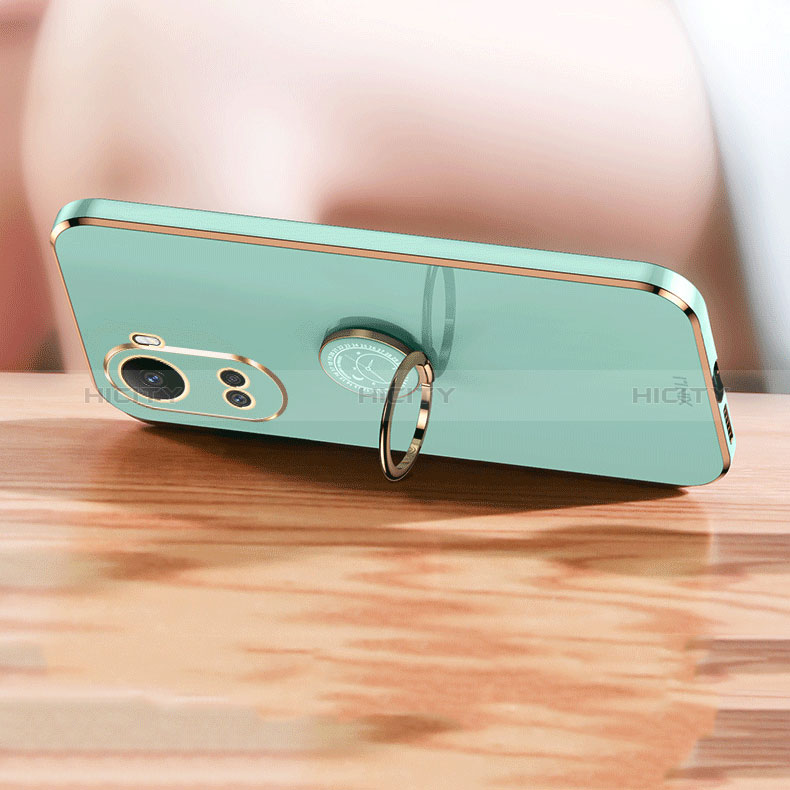 Custodia Silicone Ultra Sottile Morbida Cover con Magnetico Anello Supporto XL1 per Huawei Nova 10 SE