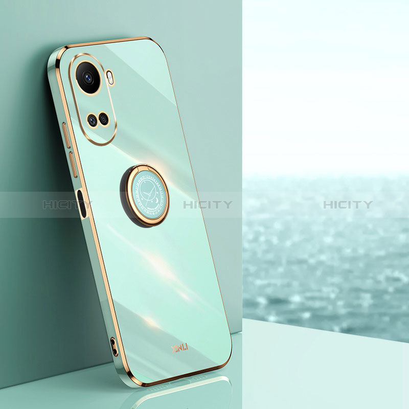 Custodia Silicone Ultra Sottile Morbida Cover con Magnetico Anello Supporto XL1 per Huawei Nova 10 SE