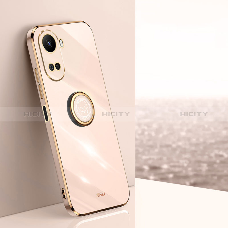 Custodia Silicone Ultra Sottile Morbida Cover con Magnetico Anello Supporto XL1 per Huawei Nova 10 SE