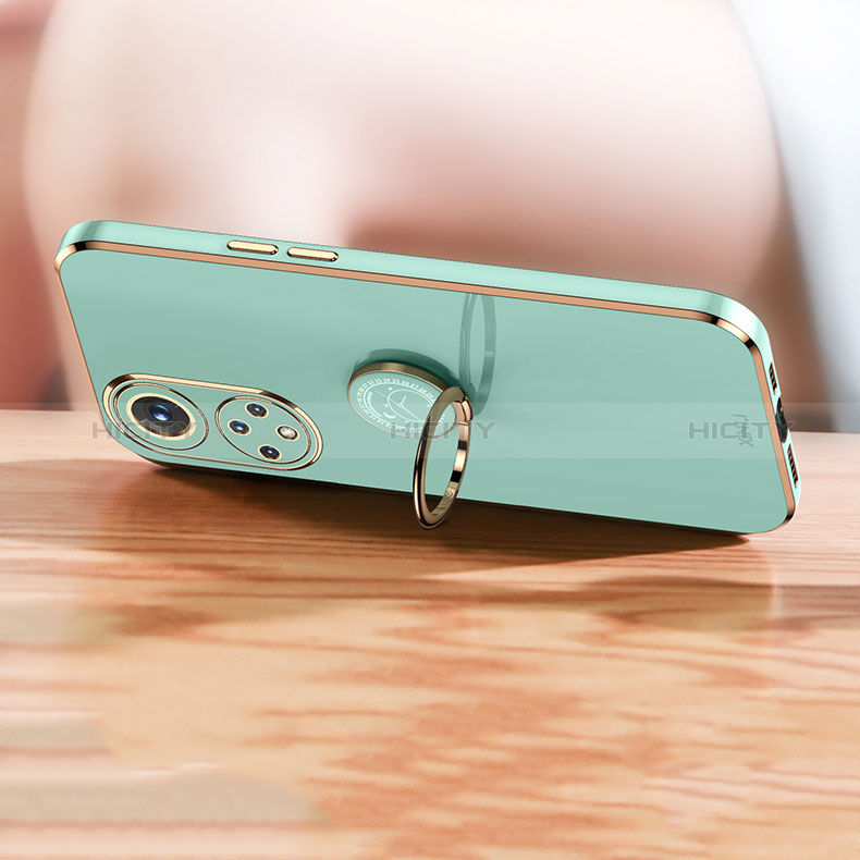 Custodia Silicone Ultra Sottile Morbida Cover con Magnetico Anello Supporto XL1 per Huawei Nova 9