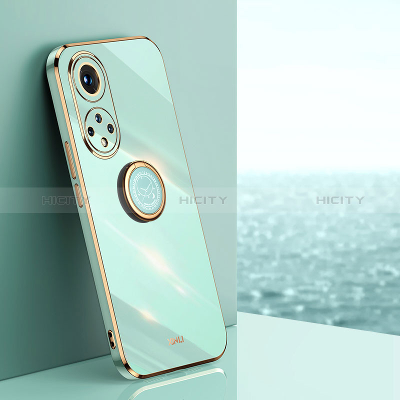 Custodia Silicone Ultra Sottile Morbida Cover con Magnetico Anello Supporto XL1 per Huawei Nova 9 Pro