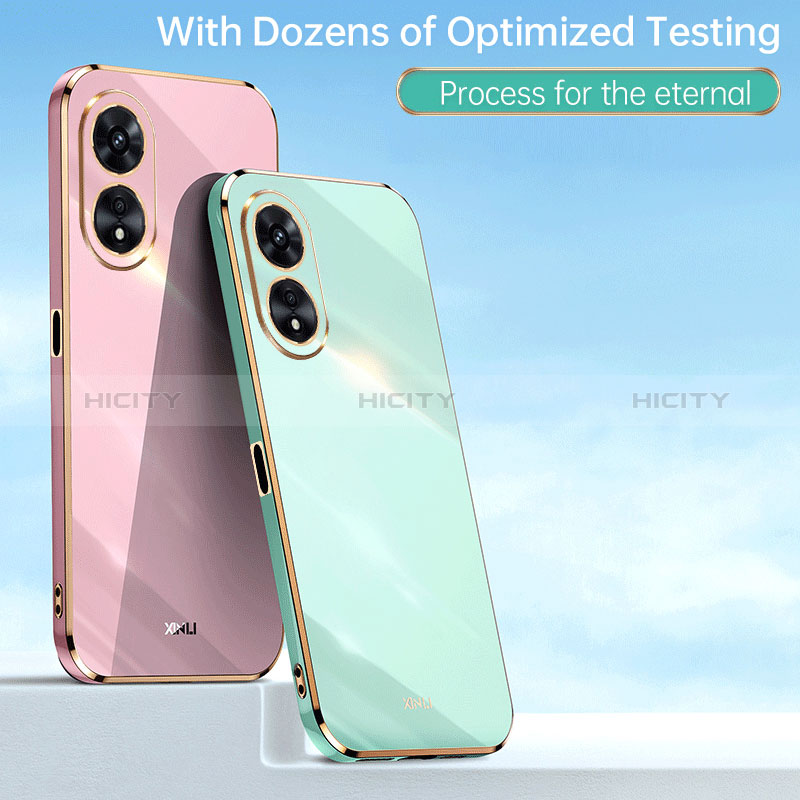 Custodia Silicone Ultra Sottile Morbida Cover con Magnetico Anello Supporto XL1 per Oppo A1 Pro 5G