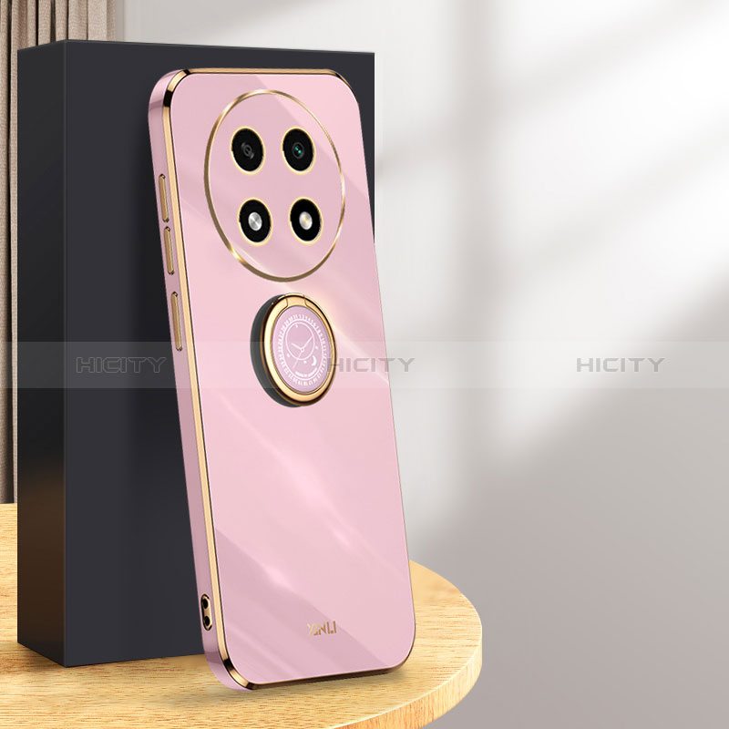 Custodia Silicone Ultra Sottile Morbida Cover con Magnetico Anello Supporto XL1 per Oppo A2 Pro 5G