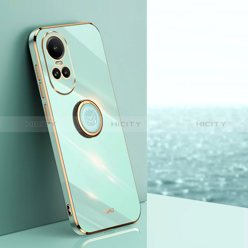 Custodia Silicone Ultra Sottile Morbida Cover con Magnetico Anello Supporto XL1 per Oppo Reno10 Pro 5G