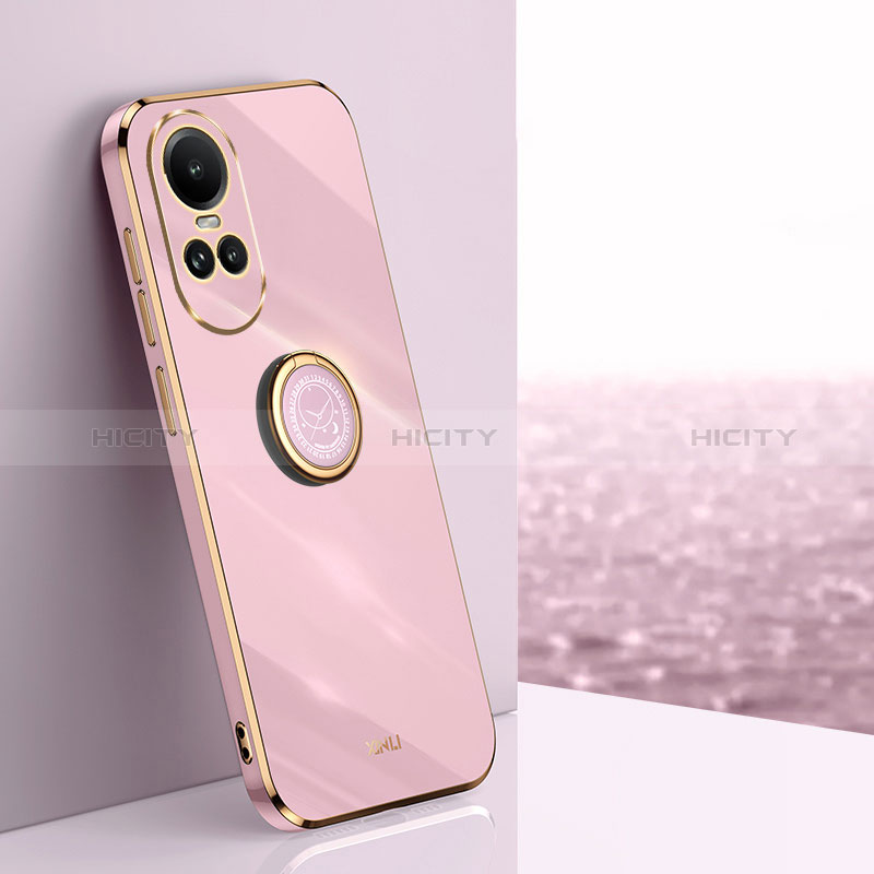 Custodia Silicone Ultra Sottile Morbida Cover con Magnetico Anello Supporto XL1 per Oppo Reno10 Pro 5G