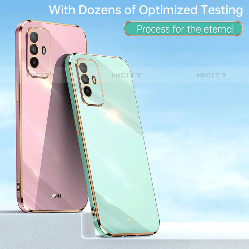 Custodia Silicone Ultra Sottile Morbida Cover con Magnetico Anello Supporto XL1 per Oppo Reno5 Z 5G