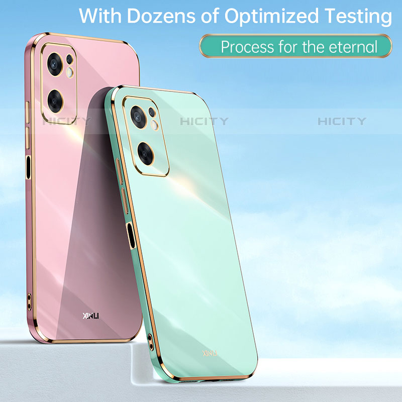 Custodia Silicone Ultra Sottile Morbida Cover con Magnetico Anello Supporto XL1 per Oppo Reno7 SE 5G