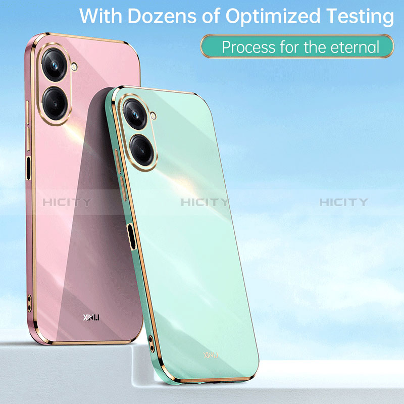 Custodia Silicone Ultra Sottile Morbida Cover con Magnetico Anello Supporto XL1 per Realme 10 Pro 5G