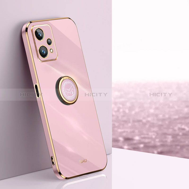 Custodia Silicone Ultra Sottile Morbida Cover con Magnetico Anello Supporto XL1 per Realme 9 Pro 5G Lavanda