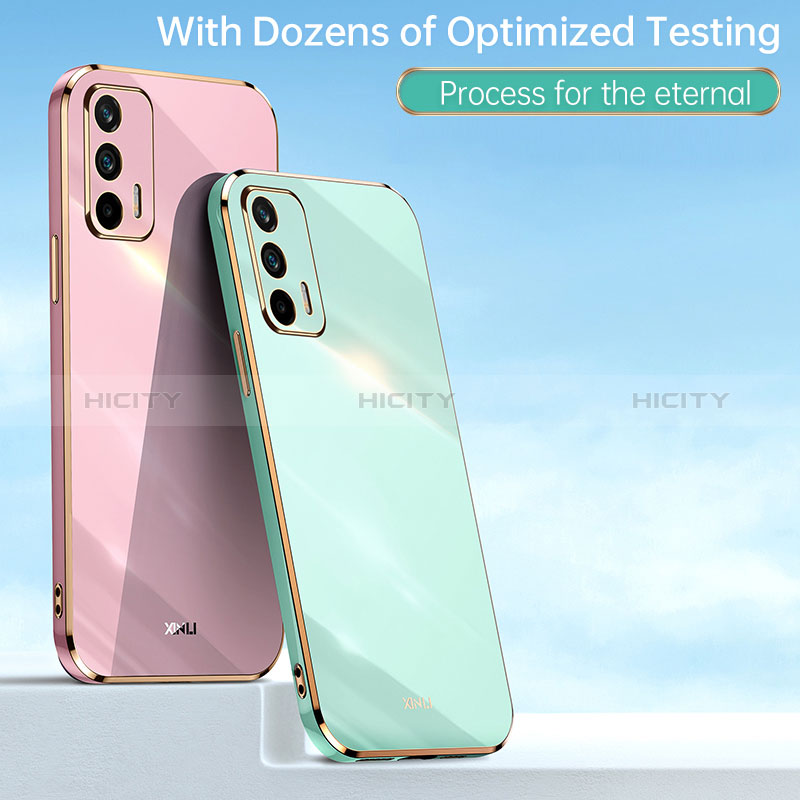 Custodia Silicone Ultra Sottile Morbida Cover con Magnetico Anello Supporto XL1 per Realme Q3 Pro 5G