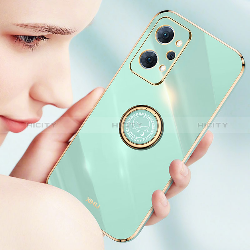 Custodia Silicone Ultra Sottile Morbida Cover con Magnetico Anello Supporto XL1 per Realme Q5 Pro 5G