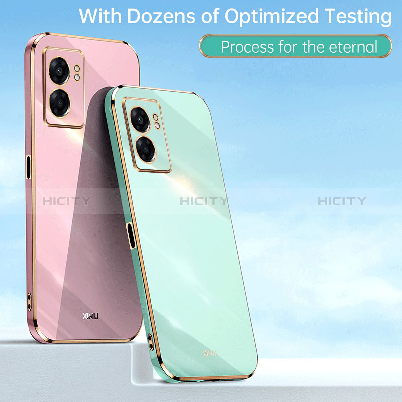 Custodia Silicone Ultra Sottile Morbida Cover con Magnetico Anello Supporto XL1 per Realme Q5i 5G