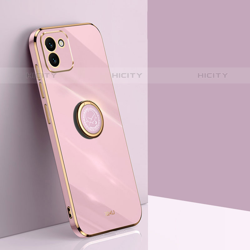 Custodia Silicone Ultra Sottile Morbida Cover con Magnetico Anello Supporto XL1 per Samsung Galaxy A03