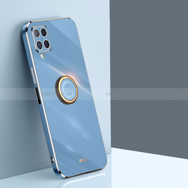 Custodia Silicone Ultra Sottile Morbida Cover con Magnetico Anello Supporto XL1 per Samsung Galaxy A22 4G