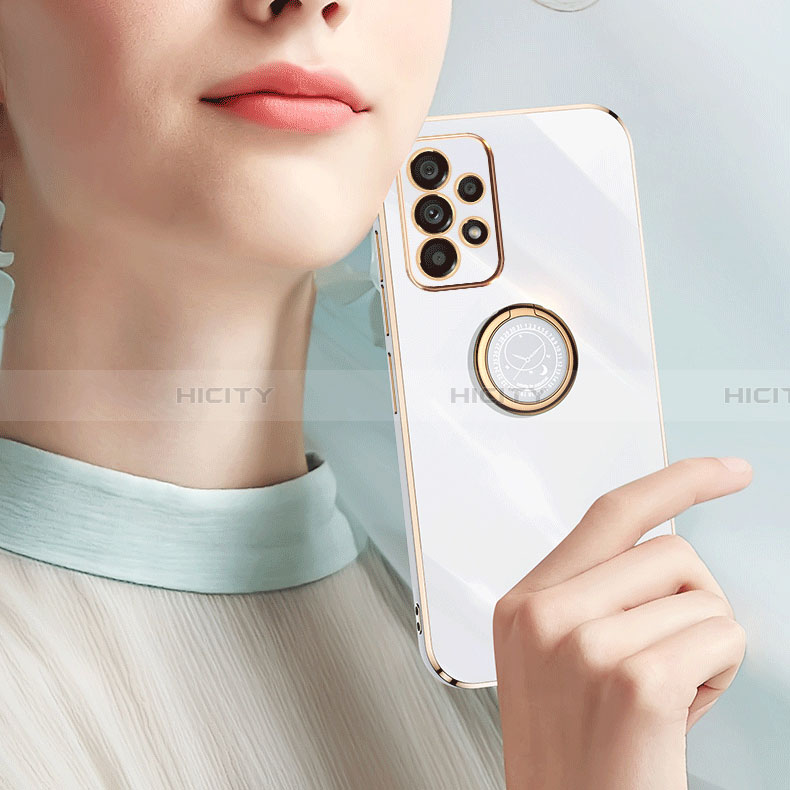 Custodia Silicone Ultra Sottile Morbida Cover con Magnetico Anello Supporto XL1 per Samsung Galaxy A23 4G