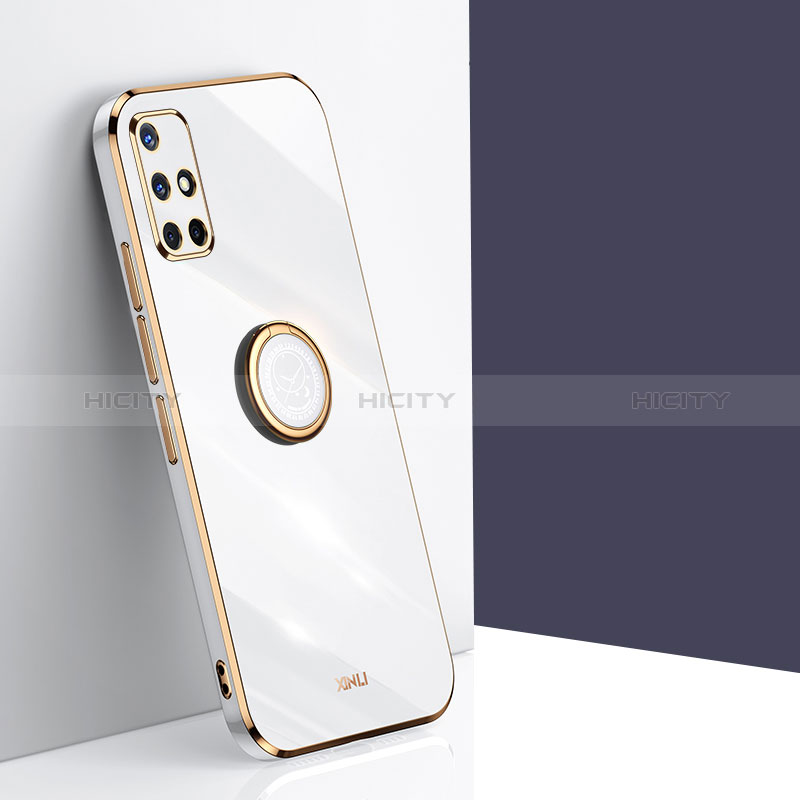 Custodia Silicone Ultra Sottile Morbida Cover con Magnetico Anello Supporto XL1 per Samsung Galaxy A71 5G