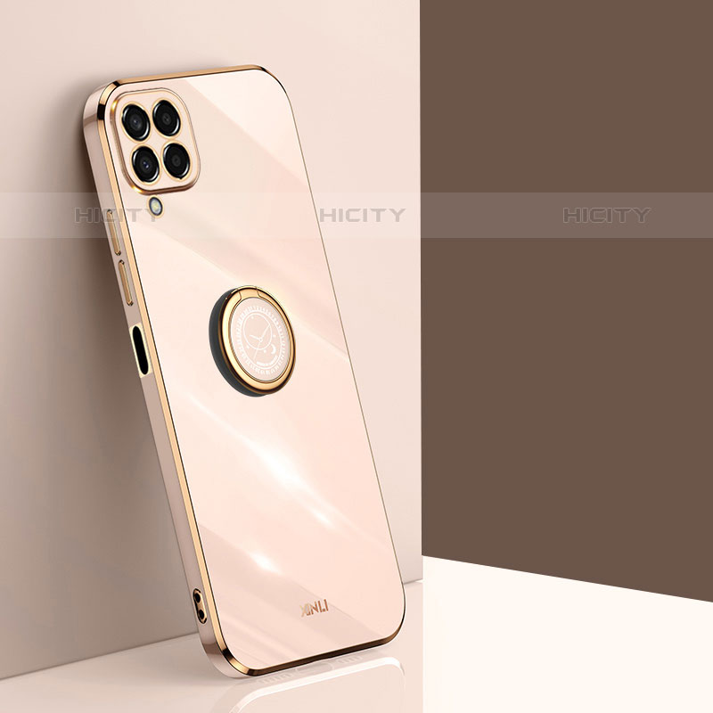 Custodia Silicone Ultra Sottile Morbida Cover con Magnetico Anello Supporto XL1 per Samsung Galaxy M33 5G Oro