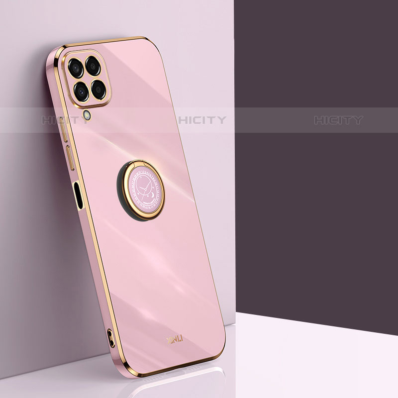 Custodia Silicone Ultra Sottile Morbida Cover con Magnetico Anello Supporto XL1 per Samsung Galaxy M53 5G Rosa