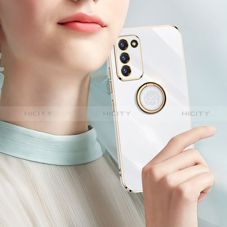 Custodia Silicone Ultra Sottile Morbida Cover con Magnetico Anello Supporto XL1 per Samsung Galaxy S20 FE 5G