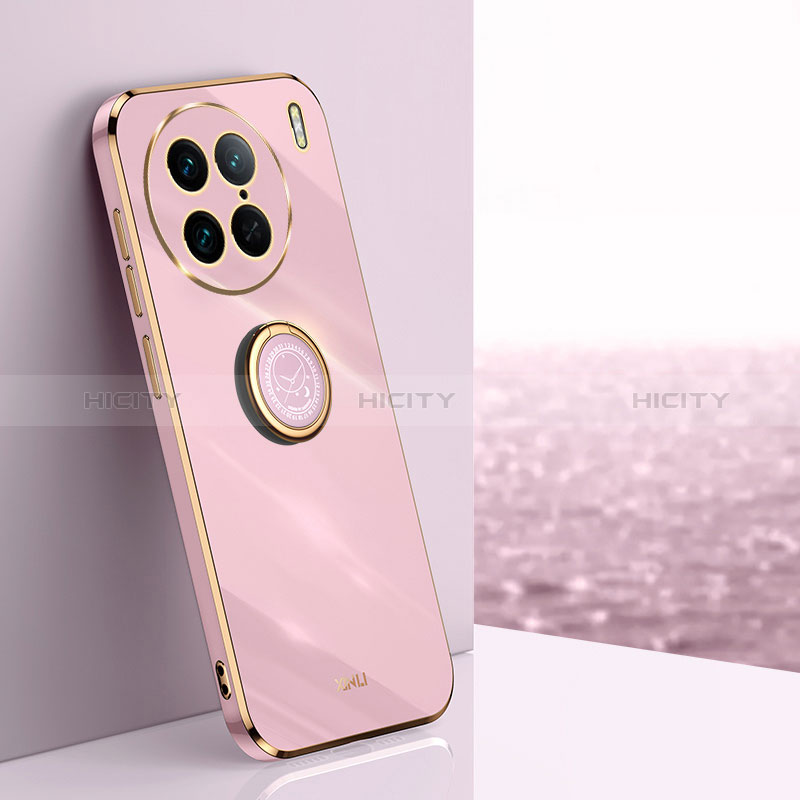 Custodia Silicone Ultra Sottile Morbida Cover con Magnetico Anello Supporto XL1 per Vivo X90 Pro 5G