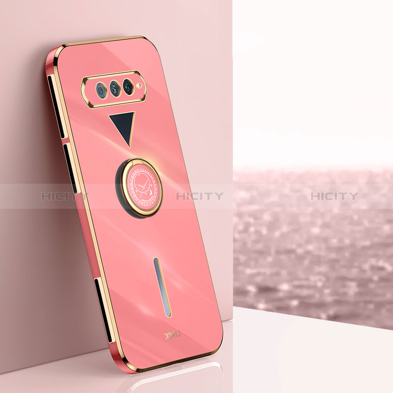 Custodia Silicone Ultra Sottile Morbida Cover con Magnetico Anello Supporto XL1 per Xiaomi Black Shark 4S 5G