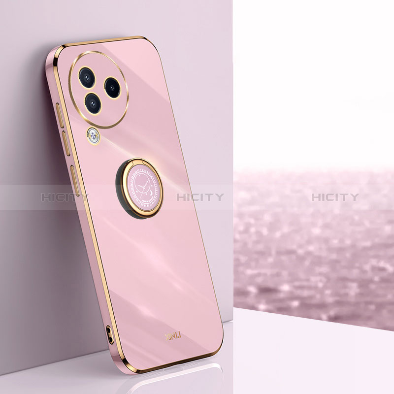 Custodia Silicone Ultra Sottile Morbida Cover con Magnetico Anello Supporto XL1 per Xiaomi Civi 3 5G