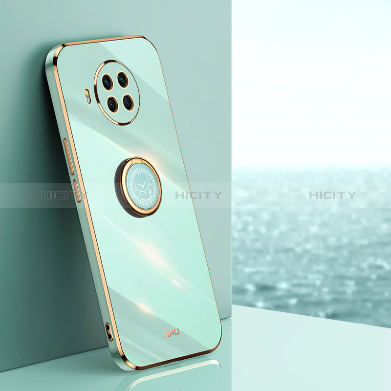 Custodia Silicone Ultra Sottile Morbida Cover con Magnetico Anello Supporto XL1 per Xiaomi Mi 10i 5G