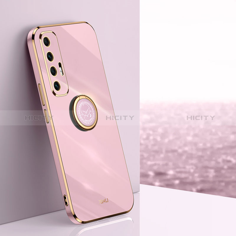 Custodia Silicone Ultra Sottile Morbida Cover con Magnetico Anello Supporto XL1 per Xiaomi Mi 10S 5G