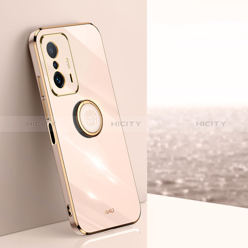 Custodia Silicone Ultra Sottile Morbida Cover con Magnetico Anello Supporto XL1 per Xiaomi Mi 11T 5G