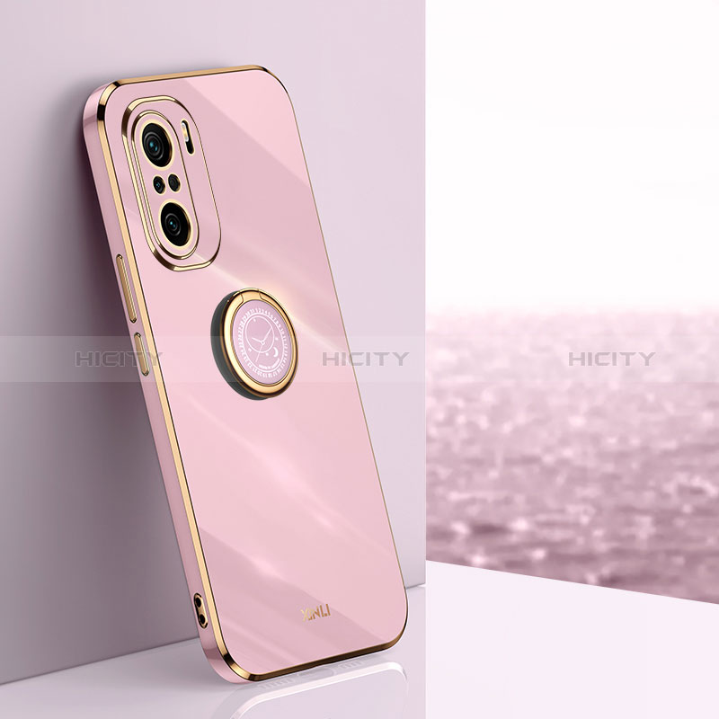 Custodia Silicone Ultra Sottile Morbida Cover con Magnetico Anello Supporto XL1 per Xiaomi Mi 11X 5G