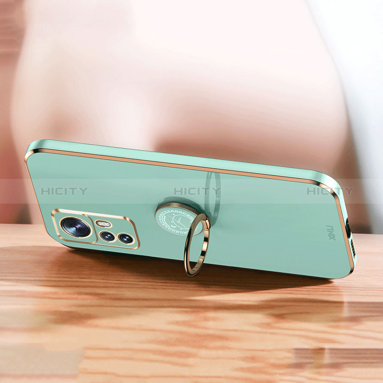 Custodia Silicone Ultra Sottile Morbida Cover con Magnetico Anello Supporto XL1 per Xiaomi Mi 12T 5G