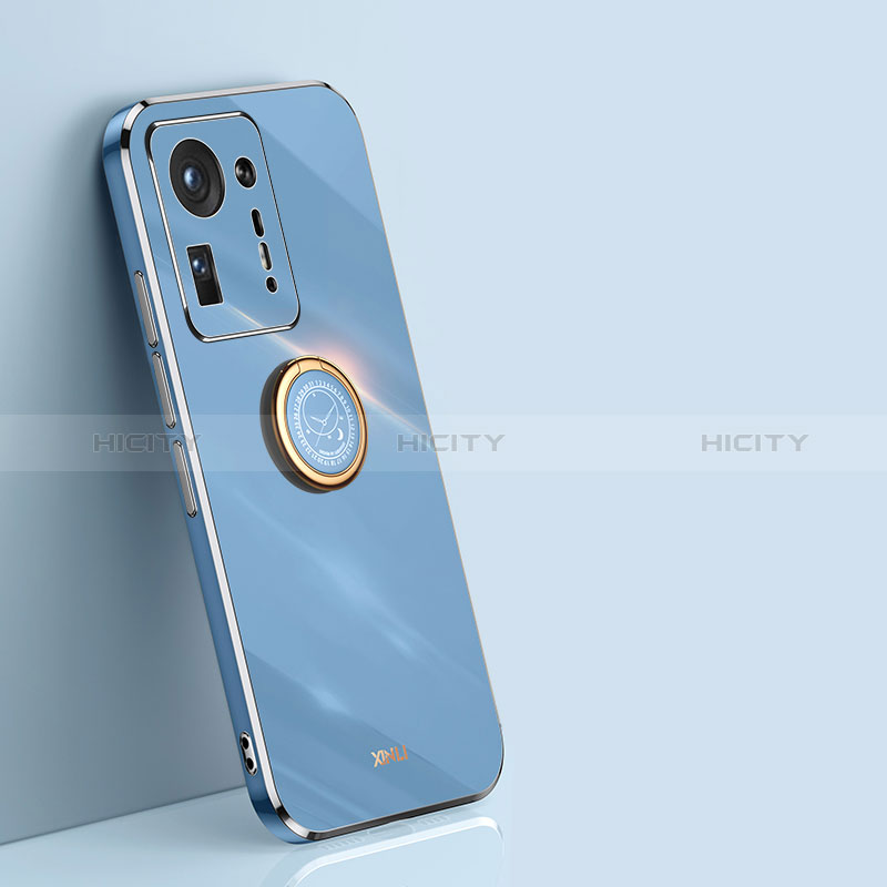 Custodia Silicone Ultra Sottile Morbida Cover con Magnetico Anello Supporto XL1 per Xiaomi Mi Mix 4 5G