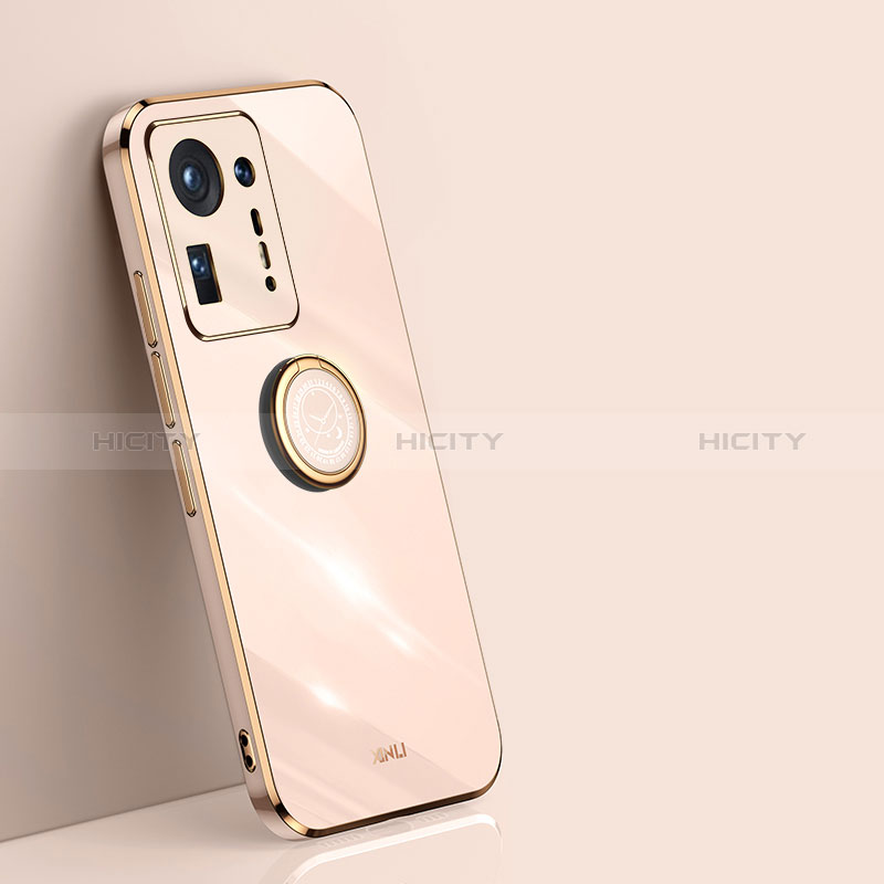 Custodia Silicone Ultra Sottile Morbida Cover con Magnetico Anello Supporto XL1 per Xiaomi Mi Mix 4 5G