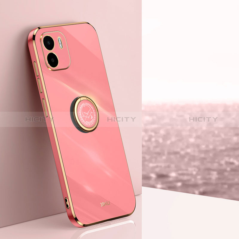 Custodia Silicone Ultra Sottile Morbida Cover con Magnetico Anello Supporto XL1 per Xiaomi Poco C51