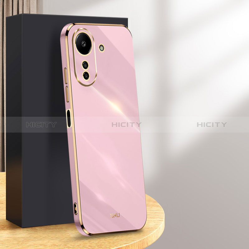 Custodia Silicone Ultra Sottile Morbida Cover con Magnetico Anello Supporto XL1 per Xiaomi Poco C65 Lavanda