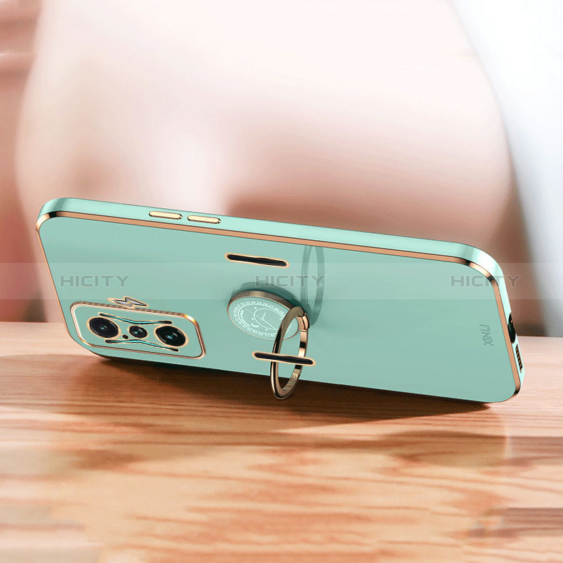 Custodia Silicone Ultra Sottile Morbida Cover con Magnetico Anello Supporto XL1 per Xiaomi Poco F4 GT 5G