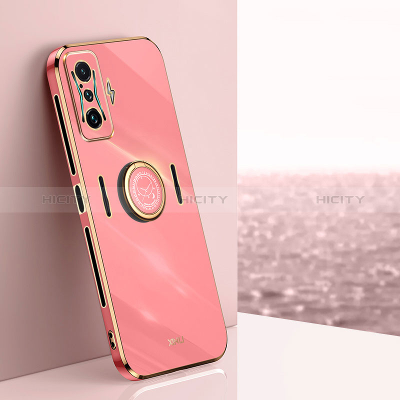 Custodia Silicone Ultra Sottile Morbida Cover con Magnetico Anello Supporto XL1 per Xiaomi Poco F4 GT 5G